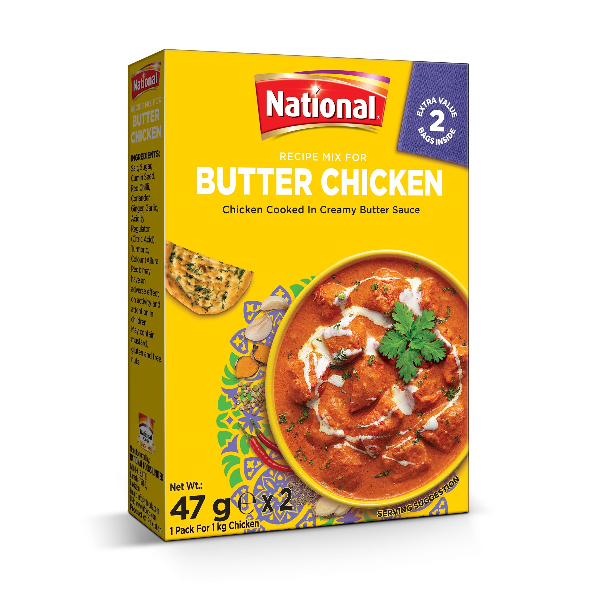 National Butter Chicken Masala 100g Fine Distribution AS