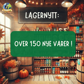 Over 150 nye varer på lager!