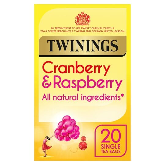 fruit eceran pouch harga tea Cranberry & Twinings Fine Raspberry Elderflower Bags 20