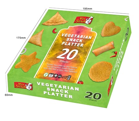 Mon Salwa Vegetarian Snack Platter 20pc