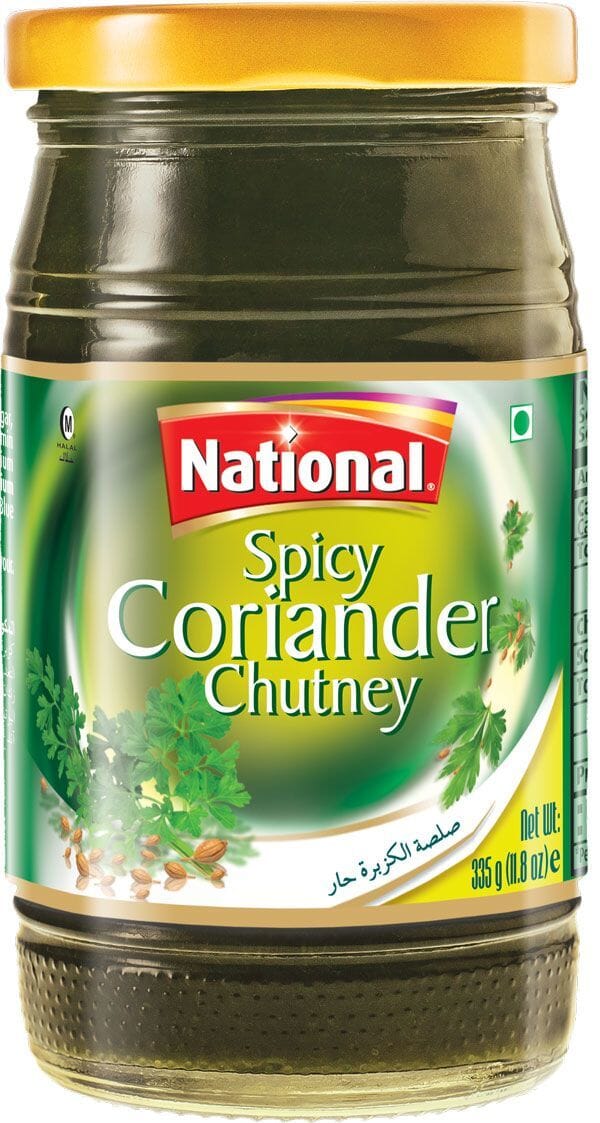 National Spicy Coriander Chutney 335g - Fine Distribution AS