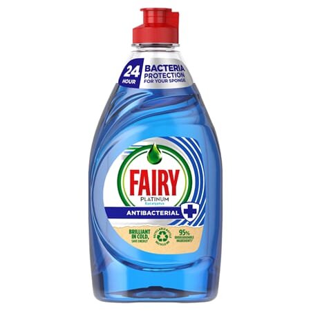 Fairy Liquid Anti Bac Platinum 320ml blue